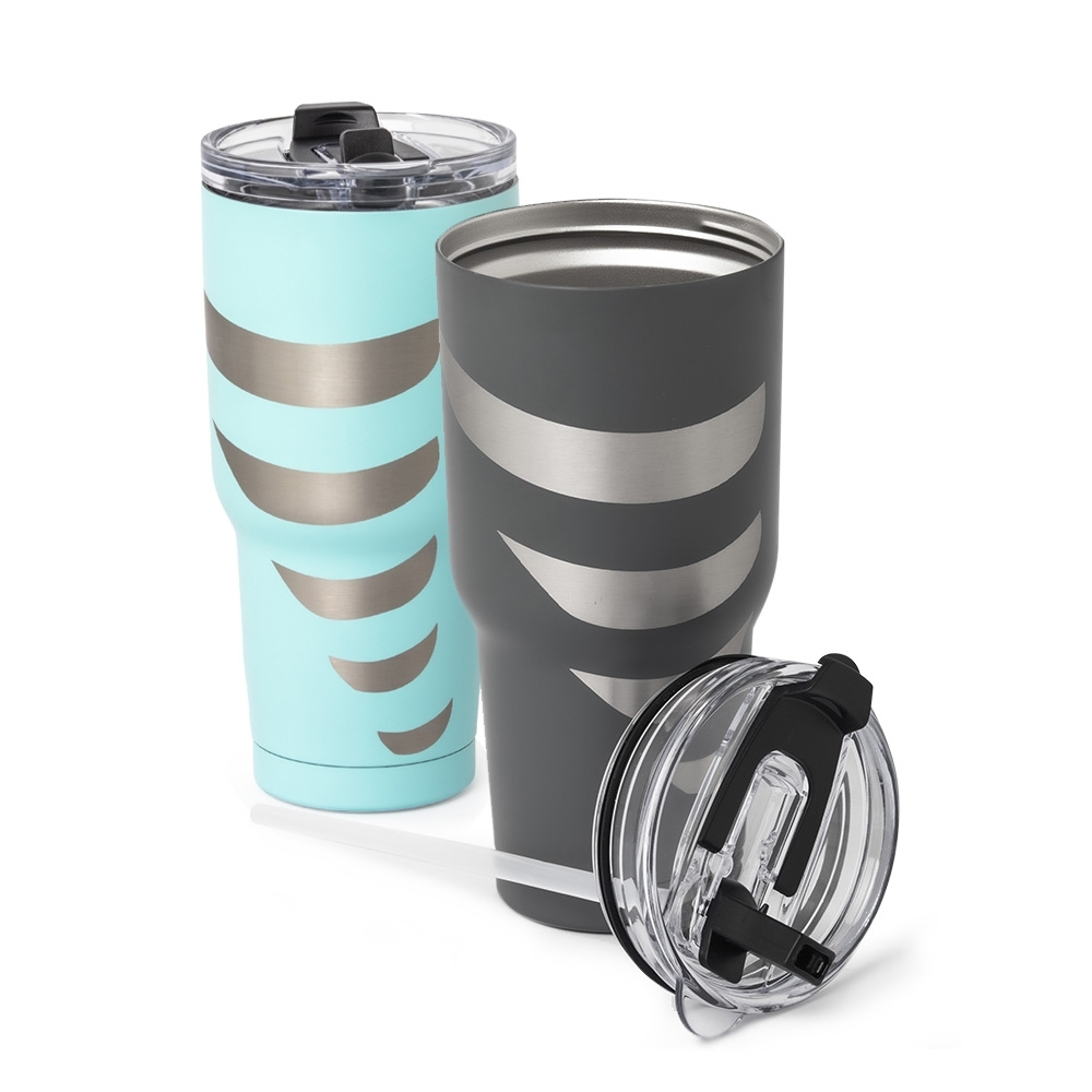 Copo Térmico com Detalhes em Inox 800ml Personalizado - imagem 1