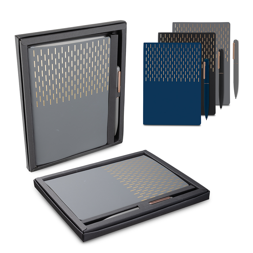 Kit Escritório A5 Capa em PU e Caneta Metalica
